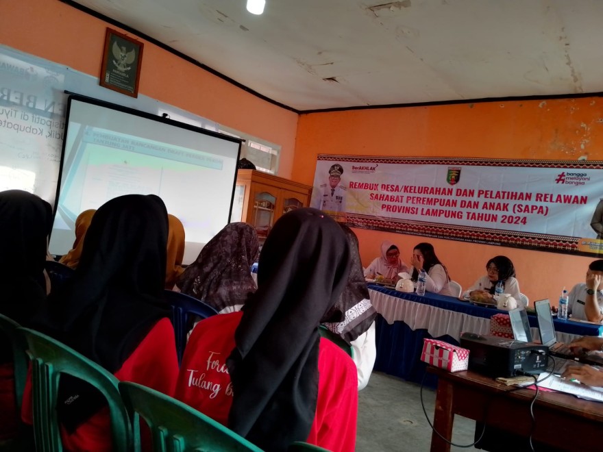 REMBUK DESA/ KELURAHAN DAN PELATIHAN RELAWAN SAPA  PROVINSI LAMPUNG TAHUN 2024 