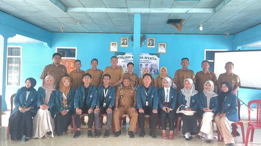 Mahasiswa KKN Universitas Lampung (Unila) Melakukan Lokakarya di tiyuh Kagungan Ratu Kacamatan Tulang Bawang Udik